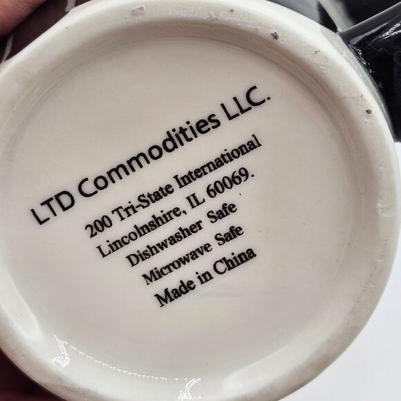 Retro Vintage Black Cat Coffee Mug with Tail Handle-Chasing LOLA-LTD Commodities - Picture 6 of 8